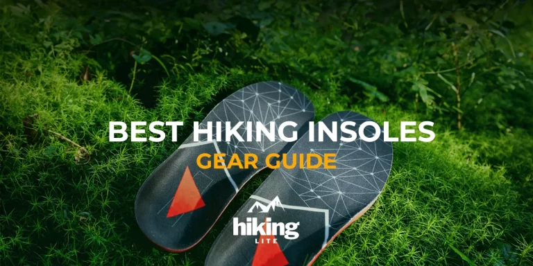 Best Hiking Insoles: Ultralight hiking insoles on grass, close-up photo