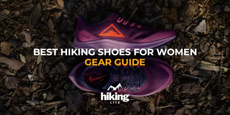 Best Hiking Shoes for Women: A pair of Nike trail runners on the trail