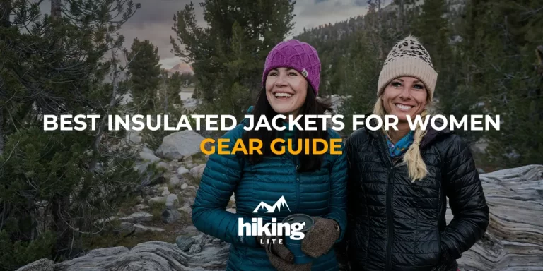 Best Insulated Jackets for Women: Two hikers enjoying a coffee in a scenic location