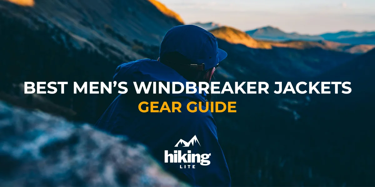 Best Men's Windbreaker Jackets: A hiker enjoying an evening view in the Colorado mountains
