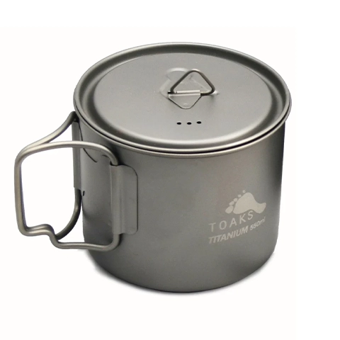 Ultralight Backpacking Cookware: TOAKS LIGHT Titanium 550ml Pot