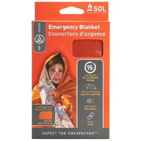 Ultralight Survival Blankets: SOL Emergency Blanket