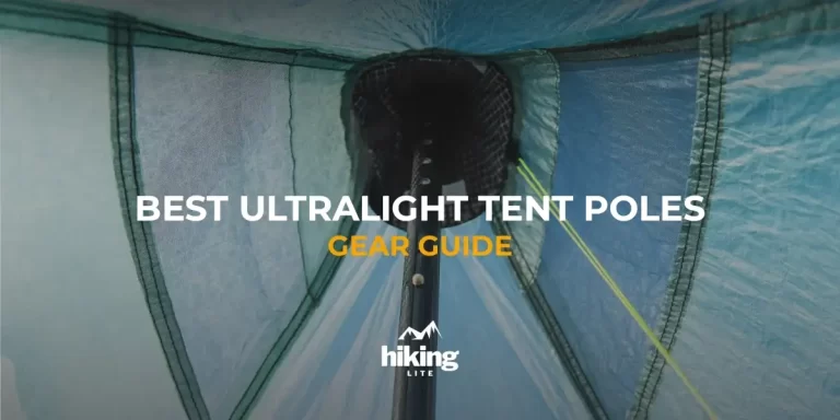 Secure your shelter with durable and lightweight tent poles: ultralight trekking pole tent supported by an ultralight tent pole