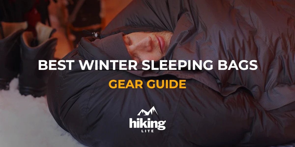 Best Winter Sleeping Bags: Close-up of a hiker sleeping in their tent in a warm ultralight winter sleeping bag