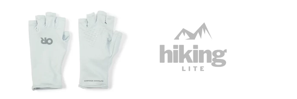 Hiking Gloves: Fingerless option (Outdoor Research ActiveIce Sun Gloves)