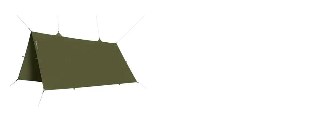 Tarp Camping: A square tarp