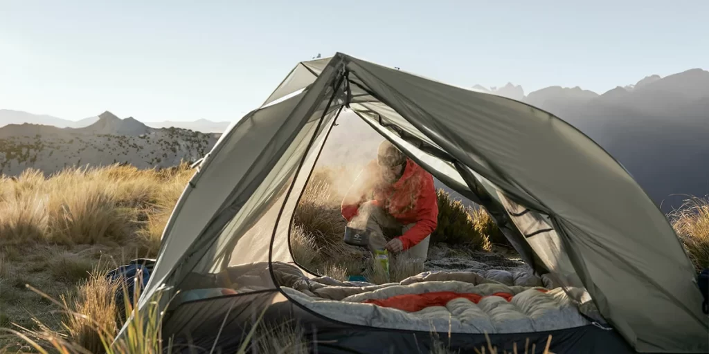 Tents for Tall People: Sea to Summit Alto TR tent on a hillside