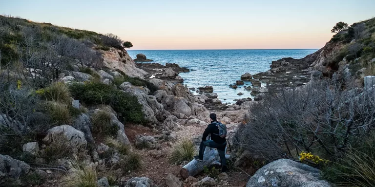 Backpacking in Spain: A backpacker looks at a beautiful Spanish coast